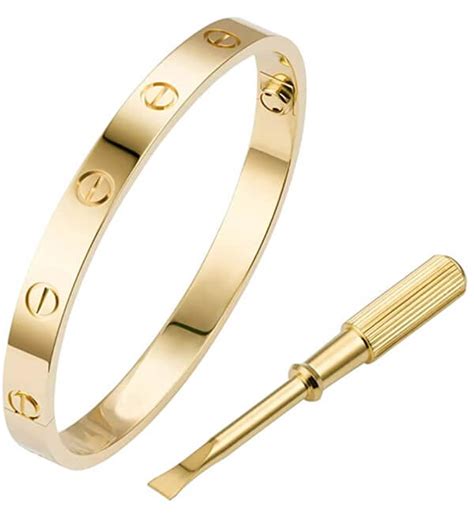 best cartier love bracelet dupe amazon|comparable cartier love bracelet.